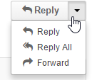 Selecting the default button for replying to emails