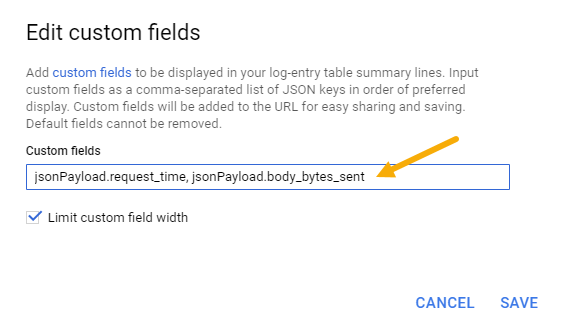 Modify custom fields form