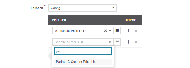 Adding a new price list to the pricelist section