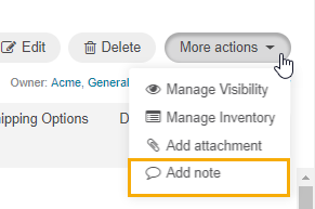The add note button becomes available if the notes checkbox is enabled